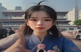 韩宝贝户外 Vlog 截图，首尔街头采光明亮的日常记录画面